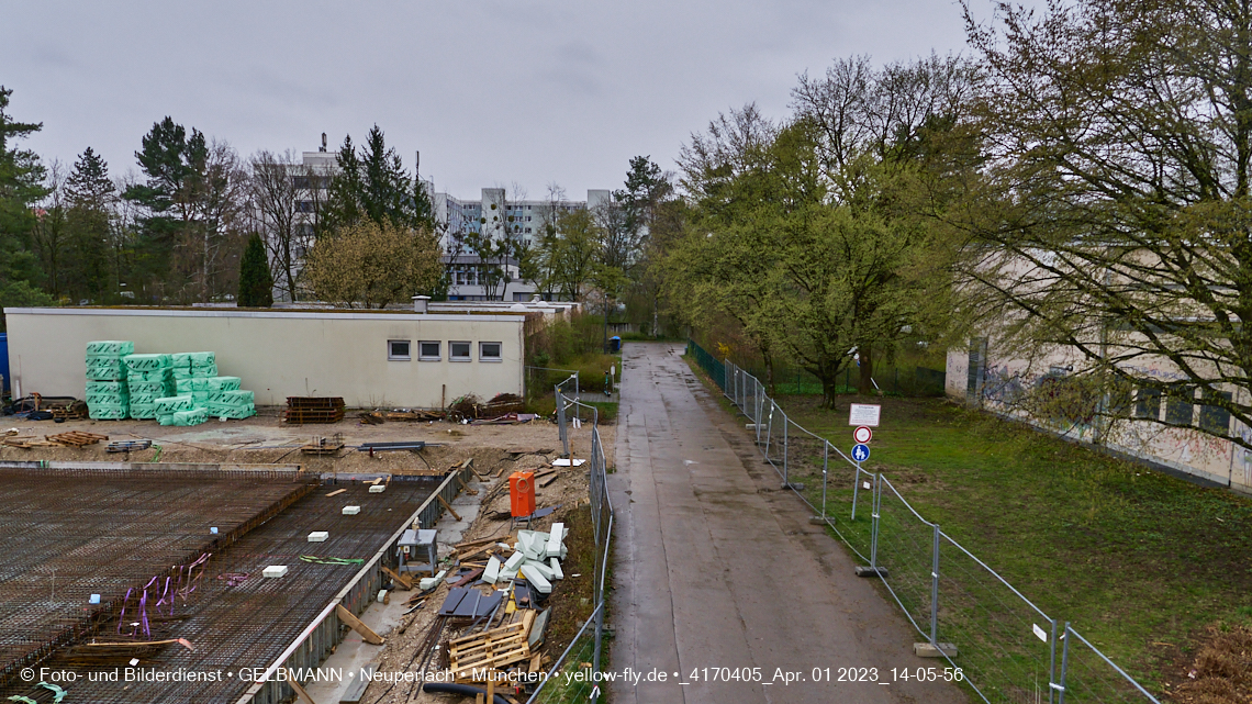 01.04.2023 - Baustelle zum Haus für Kinder in Neuperlach